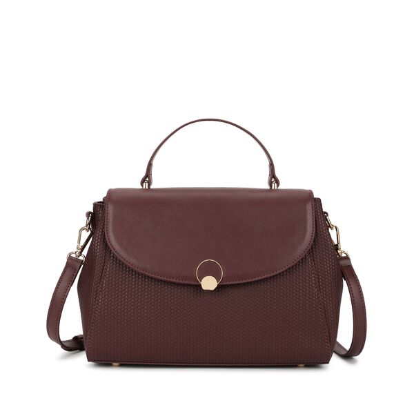 Twine charm satchel - brown - image number 1