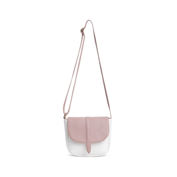 Fastrack Classic Sling Bag for Women | Stylish Crossbody Bag for Girls, Ladies, Women | Spacious, Two-Toned Bag Made of High Quality Faux Leather (Powder Pink) - image number 0