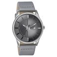 Fastrack Stunners Quartz Analog Grey Dial Grey Leather Strap Watch For Guys - image number 1
