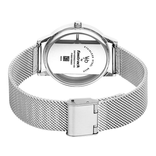 Fastrack Vyb Runway Quartz Analog Purple Dial Stainless Steel Strap Watch for Girls - image number 5