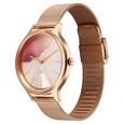 Fastrack Style Up Quartz Analog Pink Dial Rose Gold Colour Stainless Steel Strap Watch For Girls - image number 2