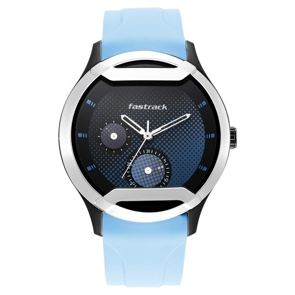 Fastrack Urban Bounce Quartz Analog Black Dial Silicone Strap Watch for Guys - image number 2