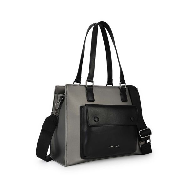 Two-Tone Satchel Bag - image number 2