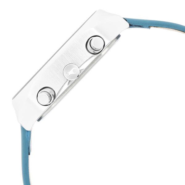 Fastrack After Dark Quartz Analog with Date White Dial Leather Strap Watch for Guys - image number 4