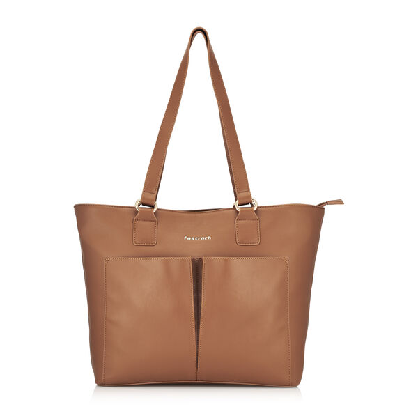 Fastrack Essential Tote with Pockets in Tan - image number 1