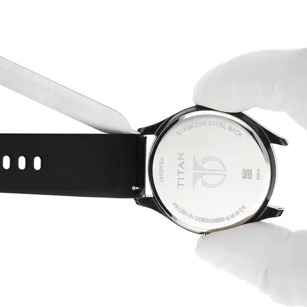 Fastrack 24 mm Black Silicone Strap for Guys - image number 5