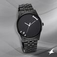 Fastrack Stunners Quartz Analog Silver Dial Metal Strap Watch for Guys