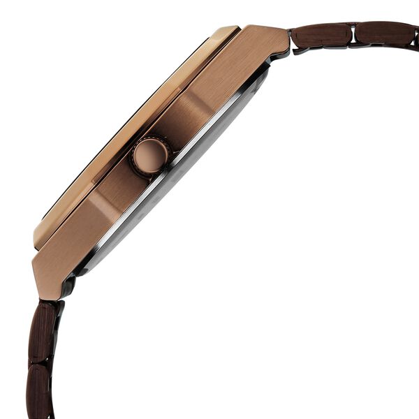 Vyb Maverick By Fastrack Quartz Analog Brown Dial Brown Stainless Steel Strap Watch For Guys - image number 5