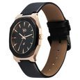 Fastrack Vyb Challenger Quartz Analog Black Dial Black Color Leather Strap Watch For Guys - image number 3