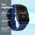 Fastrack Reflex Nitro Large 4.57 CM UltraVU Display, BT Calling, Sports Modes, Health Suite, 100+ Watchfaces - image number 2