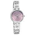 Vyb Seeker By Fastrack Quartz Analog Purple Dial Silver Metal Strap Watch For Girls - image number 1