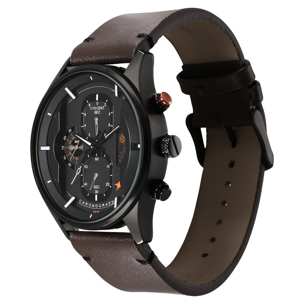 Fastrack black chain watch top