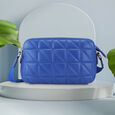 Blue Quilted Sling Bag - image number 0