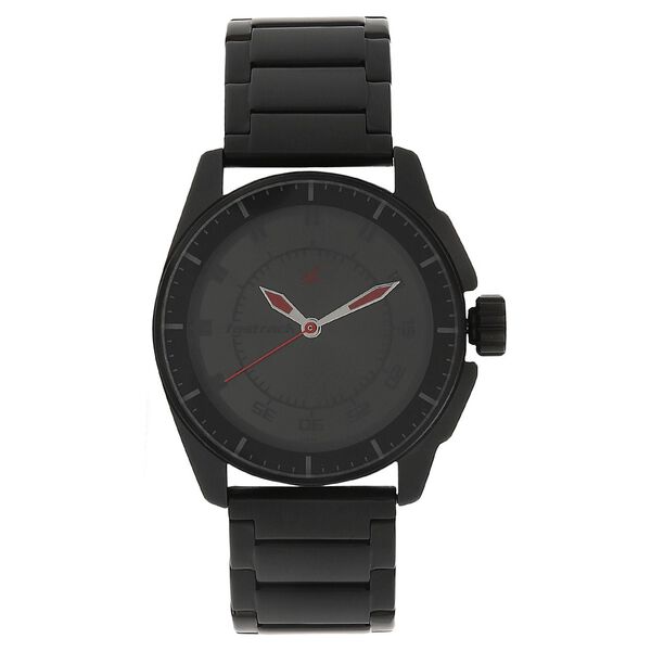 Fastrack Quartz Analog Black Dial Stainless Steel Strap Watch for Guys - image number 0