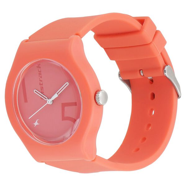 Fastrack Quartz Analog Pink Dial Silicone Strap Watch for Unisex - image number 1