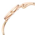 Fastrack Opulence Quartz Analog Silver White Dial Champagne Gold Metal Strap Watch For Girls - image number 3
