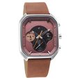Fastrack After Dark Quartz Analog with Day and Date Brown Dial Leather Strap Watch for Guys - image number 1
