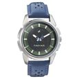 Fastrack Sunburn Quartz Analog Black Dial Leather Strap Watch for Guys - image number 1