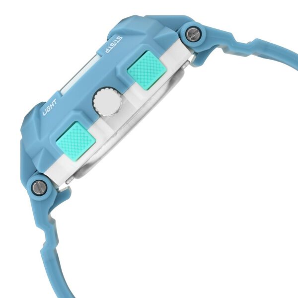 Fastrack Street Line Quartz Analog Digital Blue Dial PU Strap Watch for Girls - image number 4