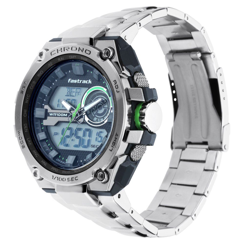 Buy Online Fastrack Mean Machines Guys Ana Digi Watch nn38055pm01 Fastrack