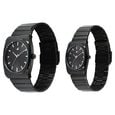 Fastrack Mixmatched Quartz Analog Multicoloured Dial Two Toned Stainless Steel Strap Watch For Couple - image number 2