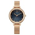 Fastrack Stunners Quartz Analog Pink Dial Rose Gold Stainless Steel Strap Watch For Girls