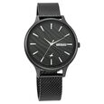 Fastrack Ruffles Quartz Analog with Day and Date Black Dial Stainless Steel Strap Watch for Girls - image number 1