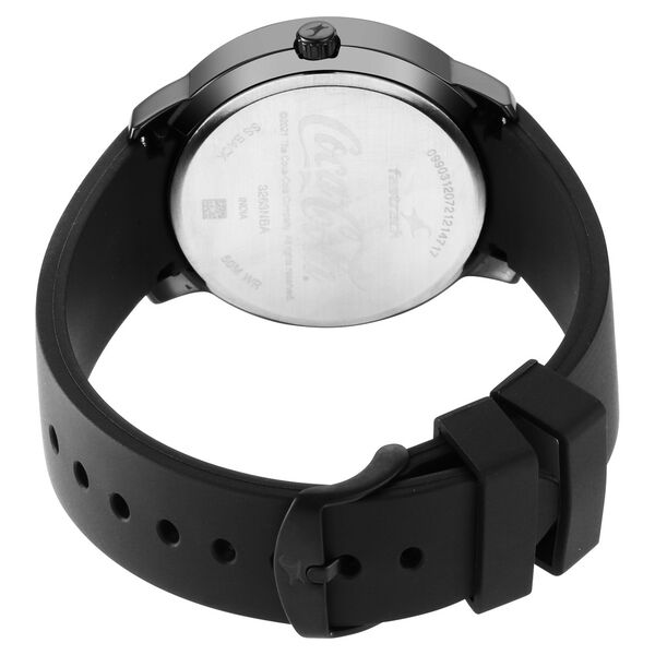 Fastrack Coca Cola Edition By Fastrack Quartz Analog with Date Black Dial Plastic Strap Watch for Guys - image number 5