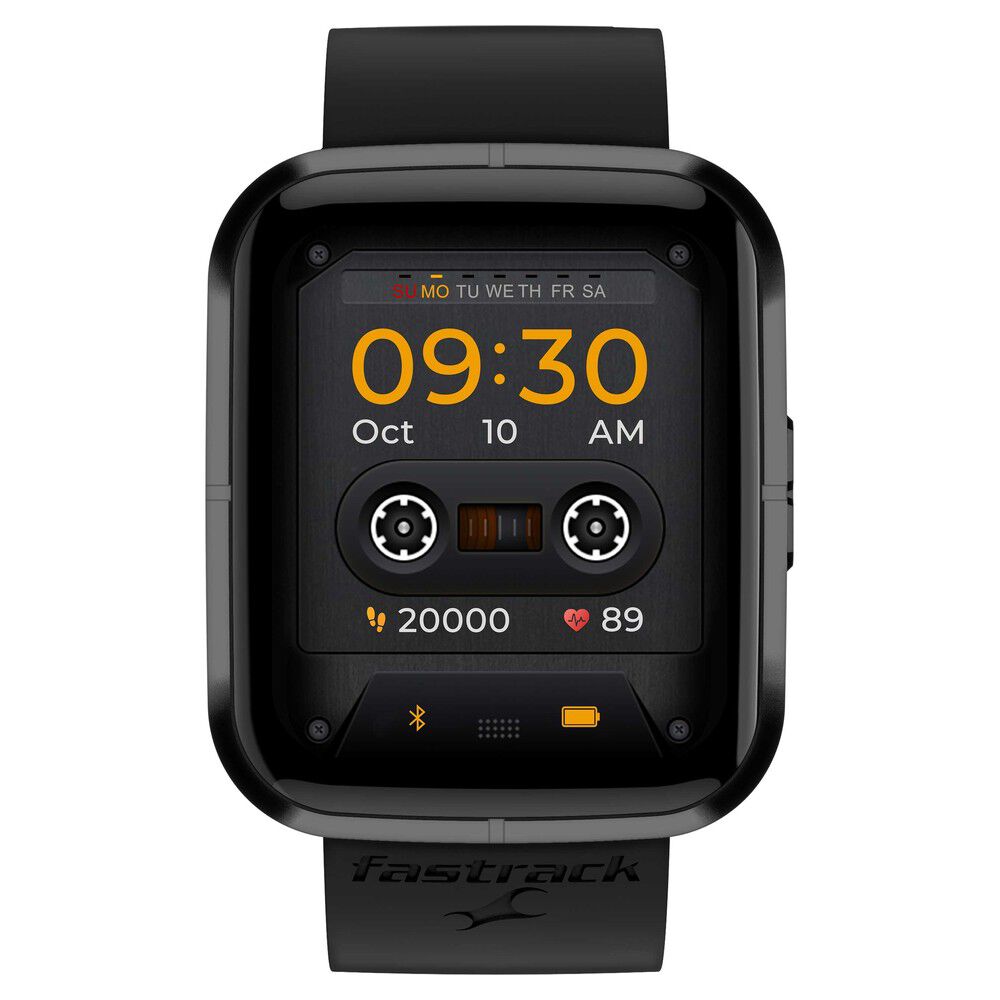 Buy Online Fastrack Smartwatch Reflex Zingg with 4.29 CM UltraVU Display Multiple Menu Styles With E Card Storage 38081pp01 Fastrack
