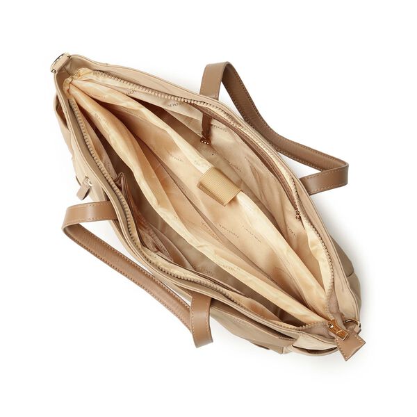 Nylon edit laptop tote -  beige - image number 4