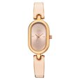 Vyb Diva By Fastrack Quartz Analog Off White Dial Golden Metal With Enamel Fill Strap Watch For Girls