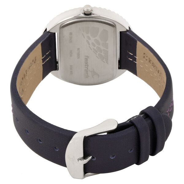 Fastrack Quartz Analog Purple Dial Leather Strap Watch for Girls - image number 3