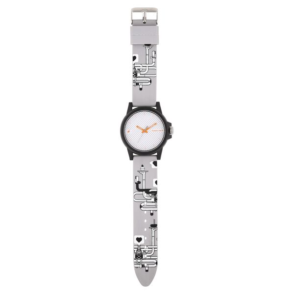 Fastrack Hashtag Quartz Analog Multicoloured Dial Silicone Strap Unisex Watch - image number 5