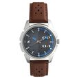 Fastrack Loopholes Quartz Analog Grey Dial Leather Strap Watch for Guys - image number 0