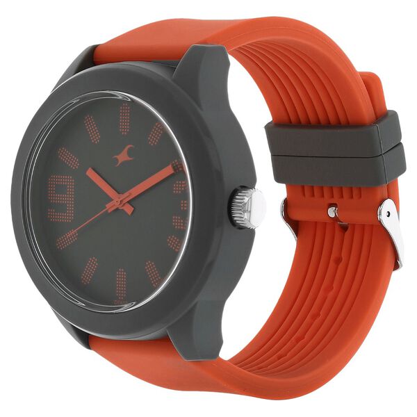 Fastrack Quartz Analog Grey Dial Plastic Strap Watch for Unisex - image number 1