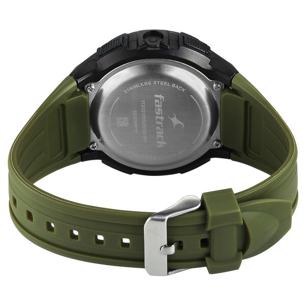 Fastrack StreetStyle Digital Dial Green Polyether Strap Watch For Unisex - image number 5