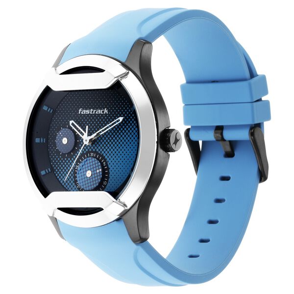Fastrack Urban Bounce Quartz Analog Black Dial Silicone Strap Watch for Guys - image number 3