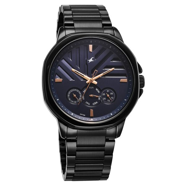 Fastrack Fleek Quartz Multifunction Blue Dial Stainless Steel Strap Watch for Guys - image number 1