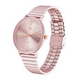 Fastrack Vyb Bliss Quartz Analog Pink Dial Stainless Steel Strap Watch for Girls - image number 3