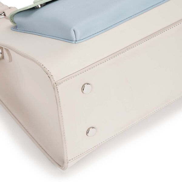 Pastel Colorblock Satchel Bag - image number 9