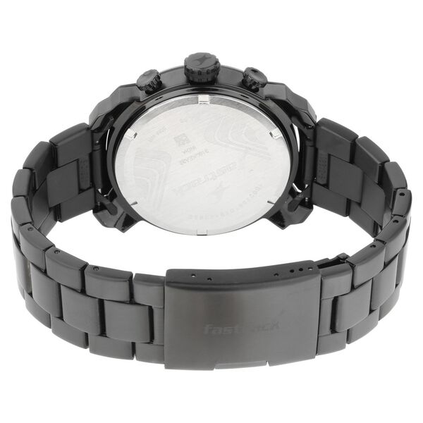 Fastrack All Nighters Quartz Analog Black Dial Stainless Steel Strap Watch for Guys - image number 4