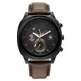 Fastrack Kronos Guys Chronograph Watch With Date Black Dial & Brown Leather Strap - image number 0