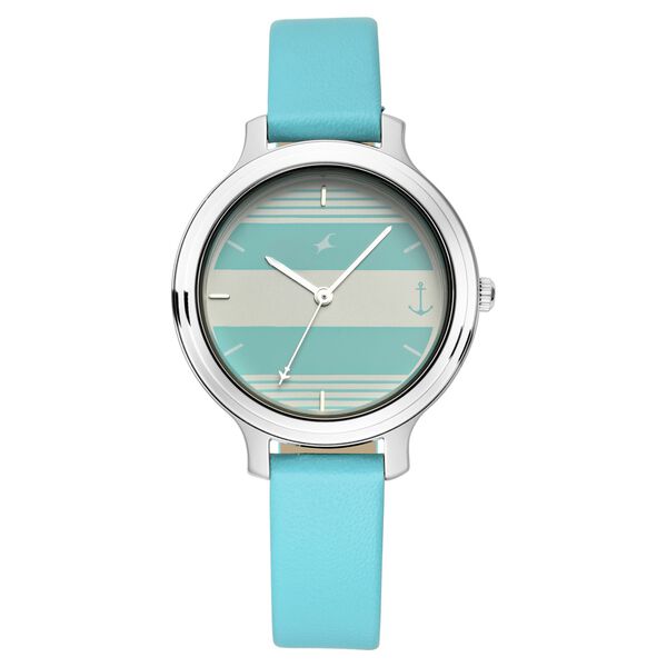 Fastrack Tripster Quartz Analog Bicolour Dial Leather Strap Watch for Girls - image number 1