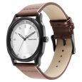 Fastrack Stunners Quartz Analog Silver Dial Leather Strap Watch for Guys - image number 3