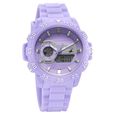 Fastrack Street line Quartz Analog Digital Purple Dial Silicone Strap Watch for Girls - image number 1