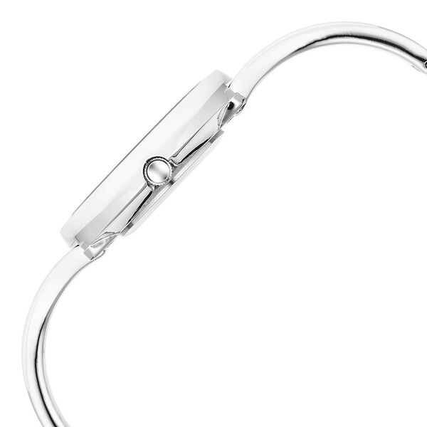 Fastrack Vyb Diva Quartz Analog Silver Dial Silver Metal Strap Watch For Women - image number 3