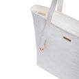 Fastrack Chic Textured Tote Bag for Women | Stylish Bag for Ladies, Women, Girls | Casual Spacious Tote Bag Made of High-Quality Faux Leather (Pumice) - image number 3