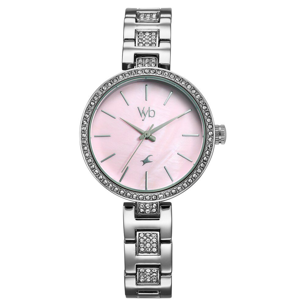 Buy Online Fastrack Vyb Diva Quartz Analog Mother Of Pearl