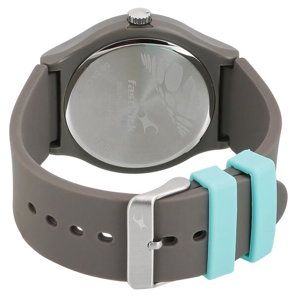 Fastrack Valentine Quartz Analog Grey Dial Silicone Strap Unisex Watch - image number 3