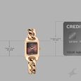 Vyb Prodigy By Fastrack Quartz Analog Maroon Dial Rose Gold Metal Strap Watch For Girls - image number 3